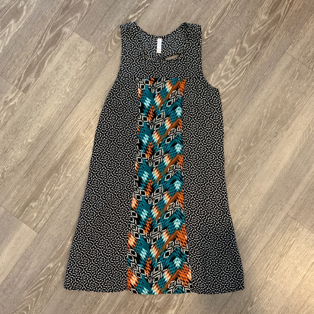 Xhilaration Multi Print Dress - size Large